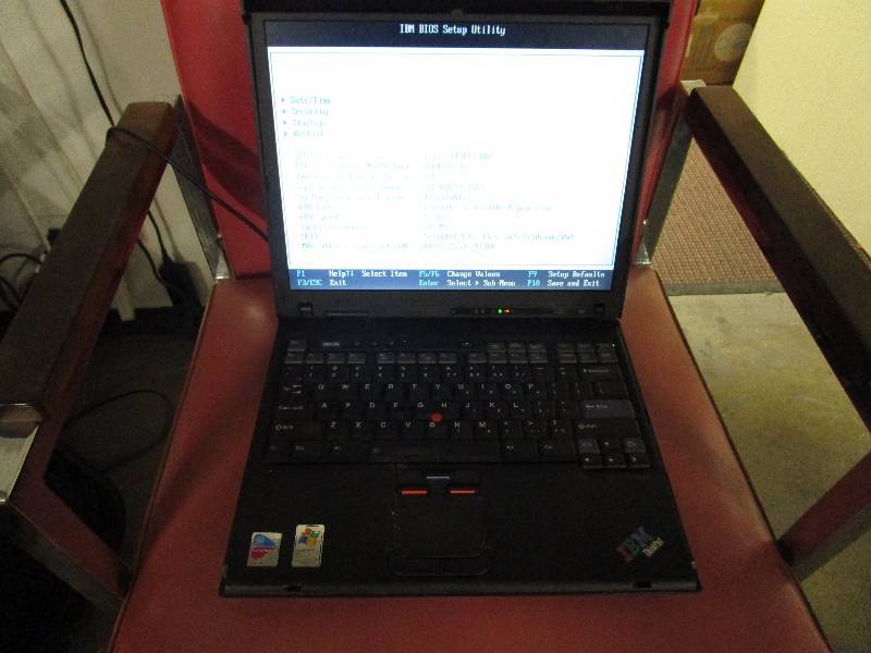 lot 8003 image: IBM Thinkpad Laptop thats password protected