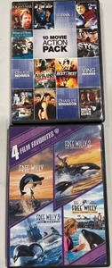 lot 13174 image: DVD��s 14 Action Packed Movies Free Willy 123&4, Logan��s War In Too Deep,Once a Thief, Men with Guns and More