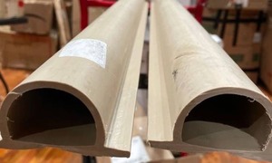 lot 13179 image: 2 Pieces of Dock Edge Bumper Beige each piece 94 inches long