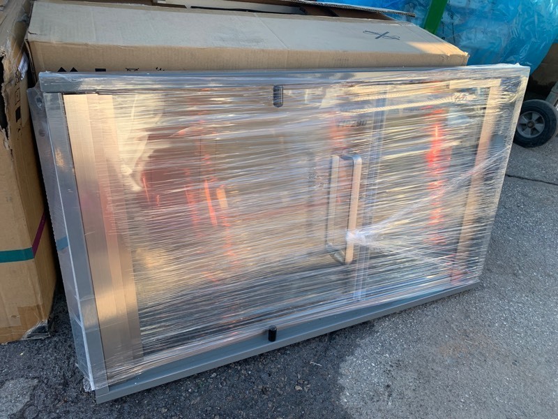 lot 319 image: New Heavy Duty 3x24x44 Glass Framed In Window