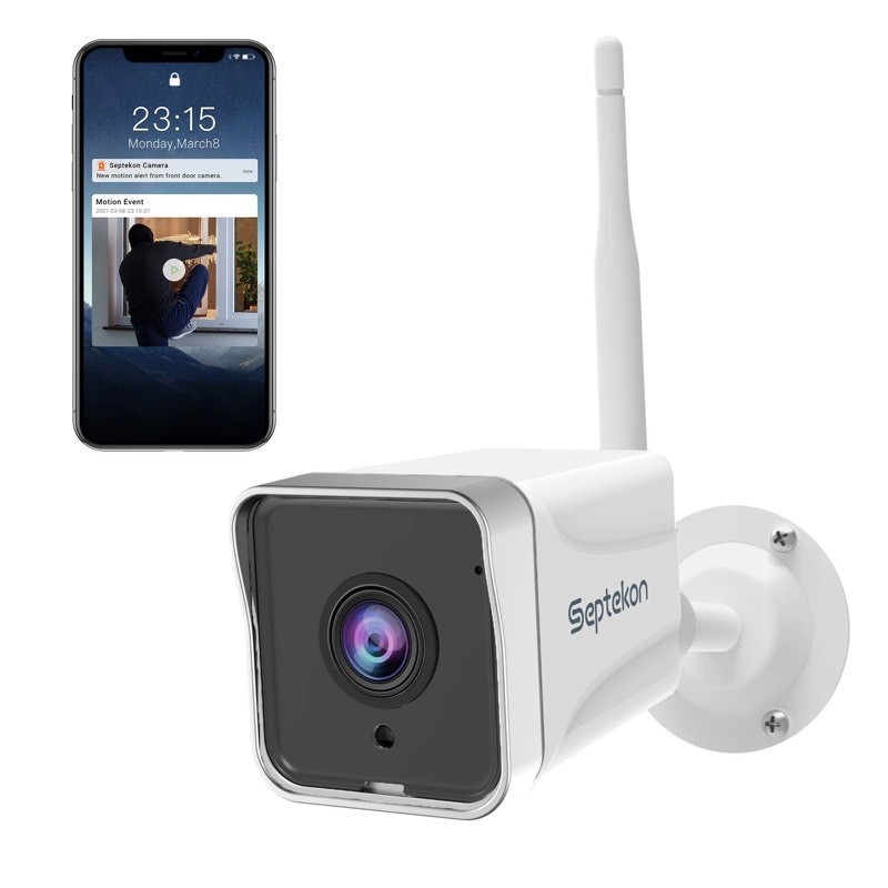 lot 327 image: Septekon Security Camera Outdoor, 1080P WiFi Home Surveillance Camera
