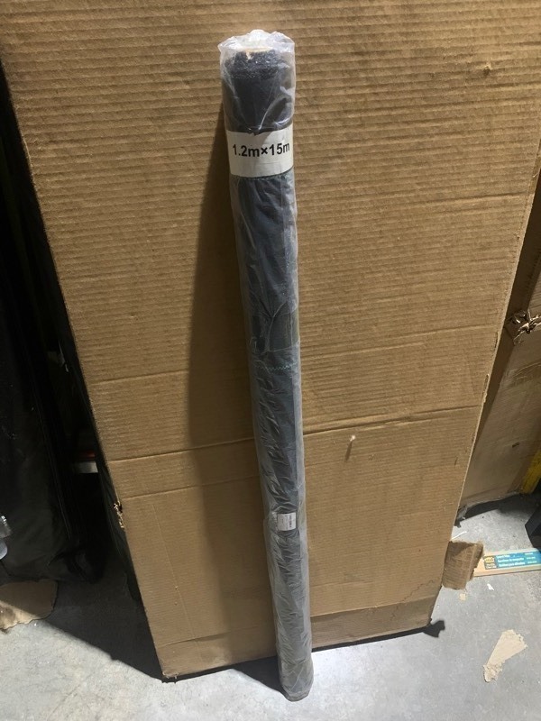lot 235 image: 1 New Role of Garden Weed Barrier Landscaping Fabric, Black 4ft x50ft
