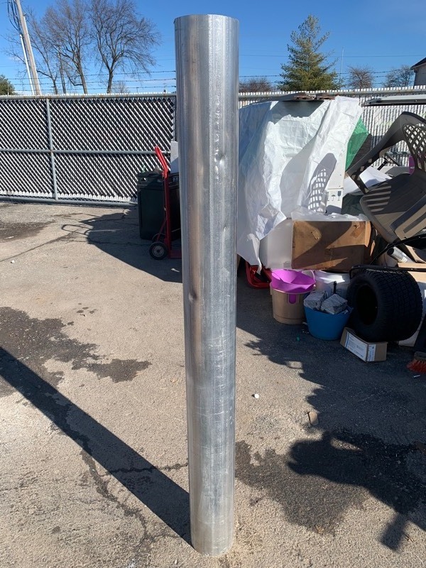 lot 321 image: 7ft x6 Aluminum Stock Tube (18 Thick)