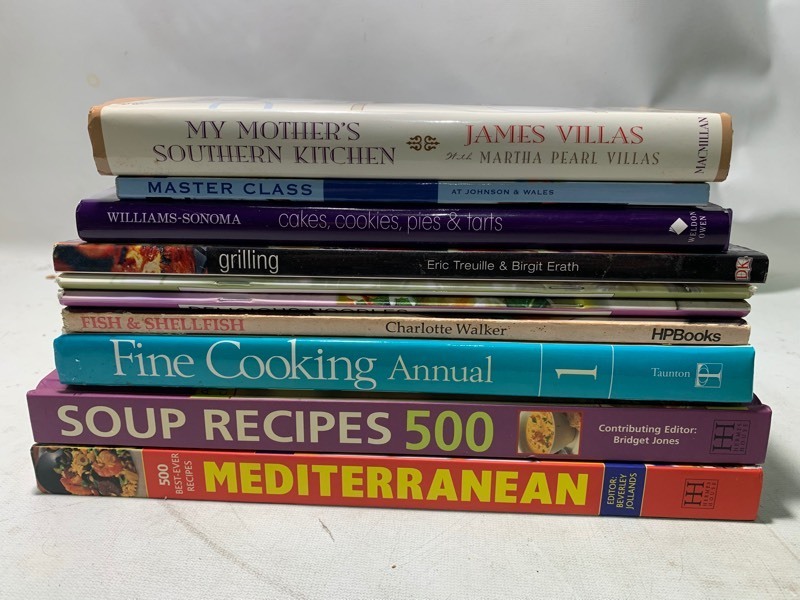 lot 144 image: 10pc Cook Book Bundle (B)