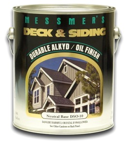 lot 97 image: New Gallon of Messmers Deck & Siding Durable ALKYD Oil Finish, Neutral Base CDSO-10