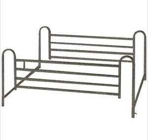 lot 11 image: New Drive Telescoping Full Length Side Rail w Spring Loaded Crossbar, Brown Vein Finish