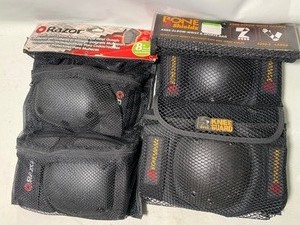lot 31 image: 2 Sets of Razor Bone Sheildz Elbow Knee Pads