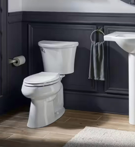 lot 45 image: New Kohler 4199-0 Highline Comfort Height Class Five Elongated Bowl Toilet