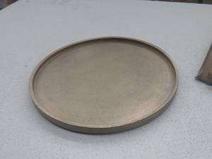 lot 64137 image: DecoNation Wooden Round Decorative Tray