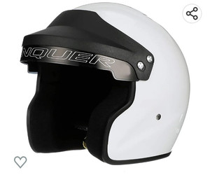 lot 64160 image: Conquer Snell SA2020 Approved Open Face Auto Racing Helmet