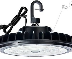 lot 64182 image: LED UFO High Bay Light, 150W 140LMW 5000K 1-10V Dimmable,21000LM,IP65 Waterproof,UFO Highbay