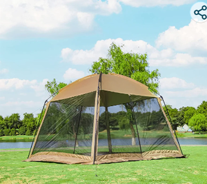 lot 64189 image: HUNTMAN Screen House Tent 11x11 Ft Outdoor Camping Mesh Canopy Gazebos for 4-8 Persons
