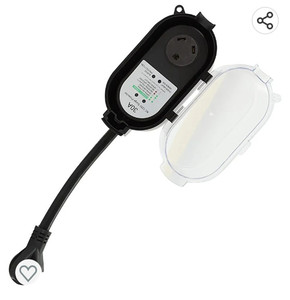 lot 64200 image: frperce RV Surge Power Protector 30 Amp Power Defender Voltage Protector with Waterproof Cover(2100 Joules)