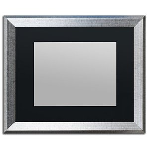 lot 64202 image: Trademark Fine Art Heavy Duty 16x20 Silver Picture Frame with 11x14 Black Mat. CORNERS ARE CHIPPED(SEE PHOTOS)