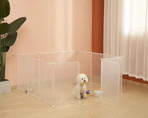 lot 64203 image: ALLISANDRO Small Pet Playpen, Small Animal Cage for Indoor Outdoor Use, Foldable Yard Fence for Small Animal