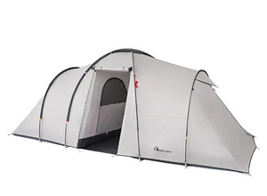 lot 64209 image: Moon Lence 8 Person Tent Family Camping Tent Waterproof Windproof with Divided Curtain for Separated 2 Rooms and Double Layer Portable with Carry Bag for Outdoor . COLOR MAY DIFFER FROM STOCK PHOTO
