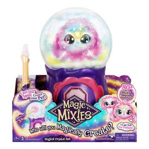 lot 64222 image: Magic Mixies Magical Misting Crystal Ball with Interactive 8 inch Pink Plush Toy and 80 Sounds and Reactions Electronic Pet Ages 5