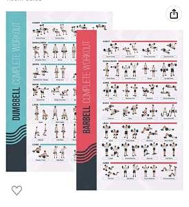 lot 64238 image: FitMate Dumbbell and Barbell Workout Exercise Poster