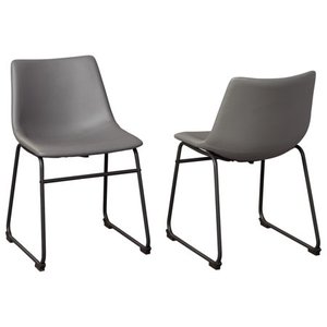 lot 64243 image: Signature Design by Ashley Centiar Dining Side Chair Set of 2 Gray
