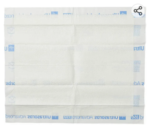 lot 64282 image: Medline Extrasorbs Extra Strong Disposable Underpads, Super Absorbent Dry Pads, 30 x 36, Case of 70