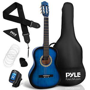 lot 66974 image: Beginner Classical Acoustic Guitar (Blue)
