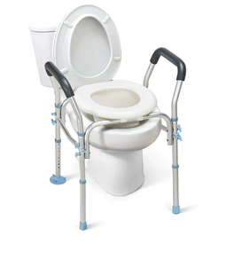 lot 67003 image: Oasisspace 300LBS Capacity Raised Toilet Seat with Arms