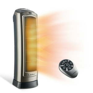 lot 67011 image: Lasko 1500W Digital Ceramic Space Heater with Remote Silver