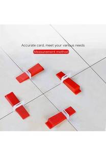 lot 67039 image: Tile Leveling System Kits Tile 600pcs 18 Inch Leveling Spacers Clips and 200pcs Reusable Wedges, tile pliers not included, unknown amount