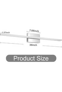 lot 67103 image: Temgin LED Bathroom Vanity Lights 36Inch Bathroom Light Fixtures 20W 6000K Cool White