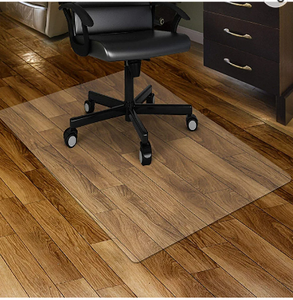 lot 67124 image: Kuyal Clear Chair mat for Hardwood Floor 30 x 48 inches Transparent Floor Mat