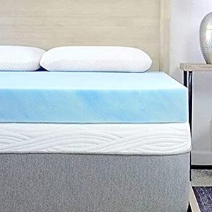 lot 67127 image: Sure2Sleep Gel Swirl Memory Foam Mattress Topper Made in USA 3-Inch (Full)