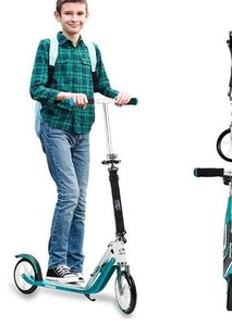lot 67138 image: HUDORA Scooter for Kids Ages 6-12 - Scooters for Teens 12 Years and Up, Adult Scooter with Big Wheels
