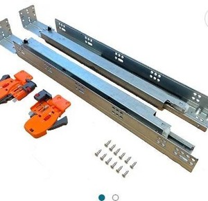 lot 67147 image: 21�� Full Extension Undermount Concealed Soft Close Drawer Slide