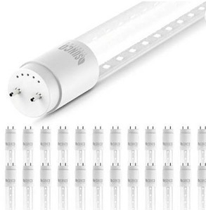 lot 67152 image: Sunco Lighting 24 Pack T8 LED 4FT Tube Light Bulbs Ballast Bypass Fluorescent Replacement, 5000K Daylight
