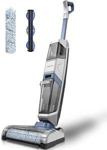 lot 67165 image: TINCLICK Cordless Wet Dry Vacuum Cleaner Vacuum Mop All-in-one for Hard Floors and Carpets with Self-Cleaning and Auto-Dry - Up to 35 Minutes Runtime & Smart Voice Reminder Blue