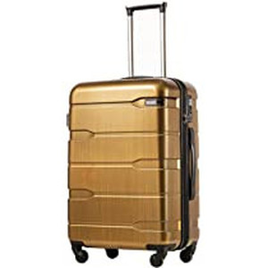 lot 67176 image: Coolife Luggage Suitcase PCABS Spinner Built-In TSA lock, 28in Carry on