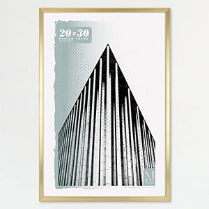 lot 67205 image: MCS Gallery Foundation Poster Frame, Brass, 20 x 30 in, broken outside of frame
