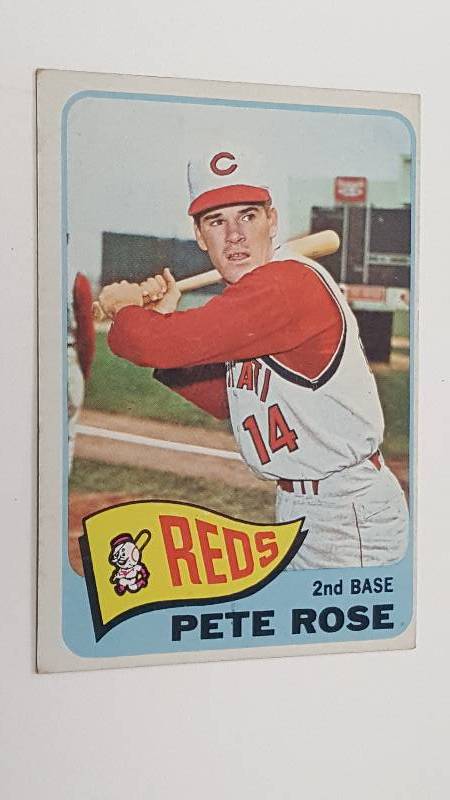 lot 2009 image: 1965 Topps Pete Rose #207 Cincinnati Reds Baseball Card