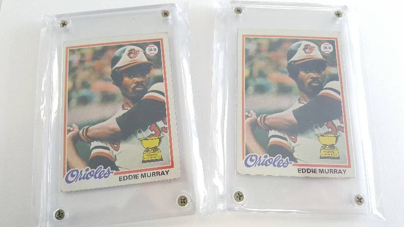 lot 2017 image: 1978 Topps Eddie Murray #36 Rookie Card Baltimore Orioles HOF Lot of 2
