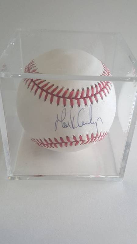 lot 2040 image: Mark Gubiza Autographed American League Official Baseball Kansas City Royals