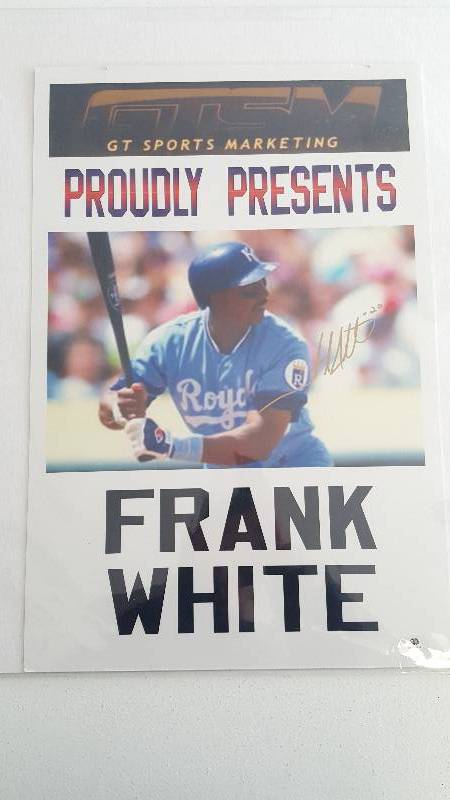 lot 2047 image: Frank White Autographed GTSM Promo Poster 18x12 w COA