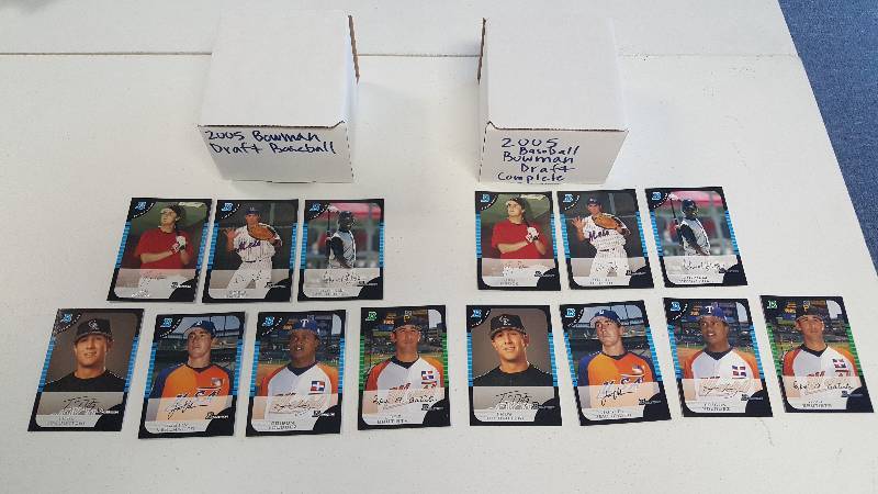 lot 2056 image: 2005 Bowman Draft Baseball Complete Sets w McCutchon & Tulowitzki Rookie Cards Lot of 2
