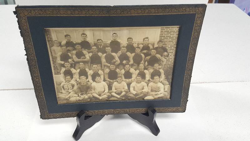 lot 2058 image: Vintage Missouri High School Football Original Team Photo Circa 1939 Clinton