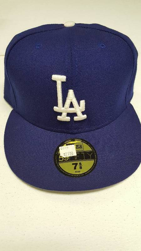 lot 2079 image: Los Angeles Dodgers Authentic 59Fifty Fitted Baseball Hat Sz 7 58 Brand New