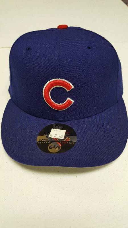 lot 2080 image: Chicago Cubs MLB Authentic 59Fifty Fitted Baseball Hat Child Sz 6 58 Brand New