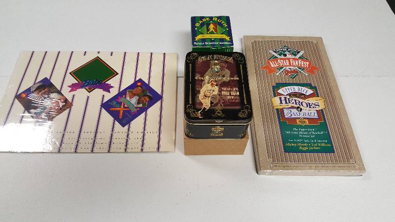 lot 2056D image: Lot of 3 Different Hall of Fame Reprint Lots and Facsimile Babe Ruth Baseball