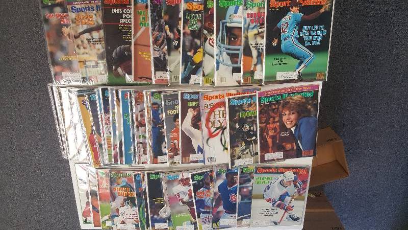lot 2095 image: Lot of 52 Vintage Issues of Sports Illustrated 1983 & 1984 Dan Marino, Steve Carlton, The Olympic Preview & More