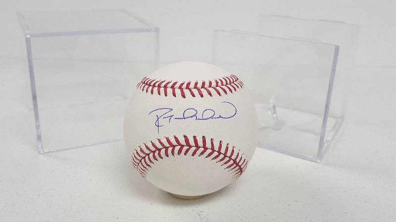 lot 2037B image: Raul Mondesi Jr. Autographed Official Major League Baseball Kansas City Royals Phenom