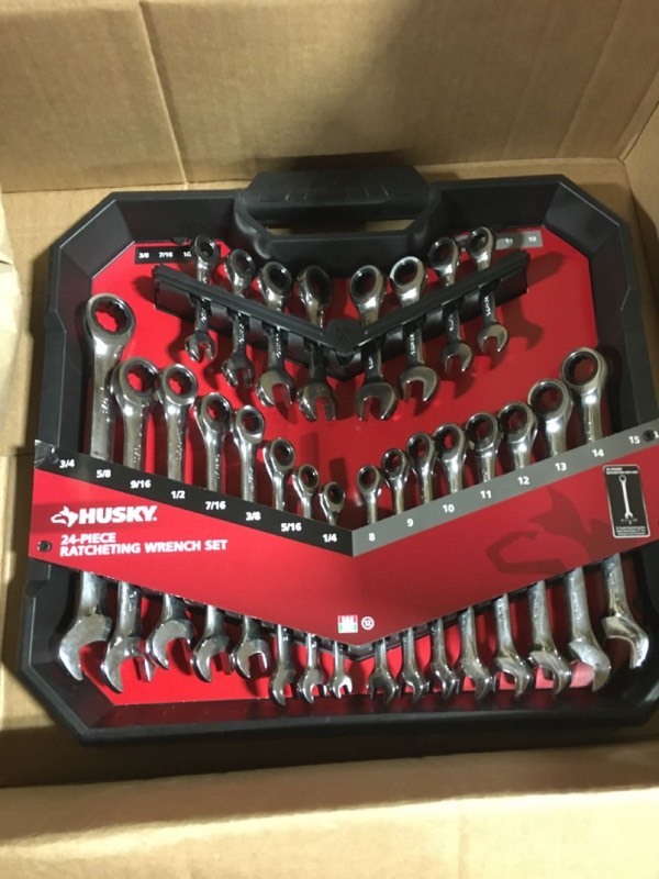 Husky 30 piece ratcheting store wrench set