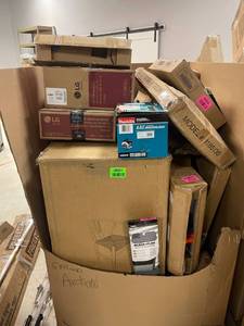 lot 48331 image: mixed AMZ returns, used, parts, damaged, kitchen items, baby items, electronics, toys and more
